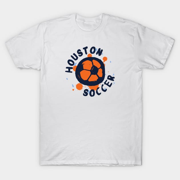 Houston Soccer 04 T-Shirt by Very Simple Graph